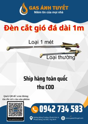 Đèn cắt gió đá dài 1 mét