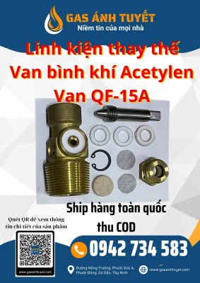 Linh kiện thay thế van Acetylen - Van QF-15A